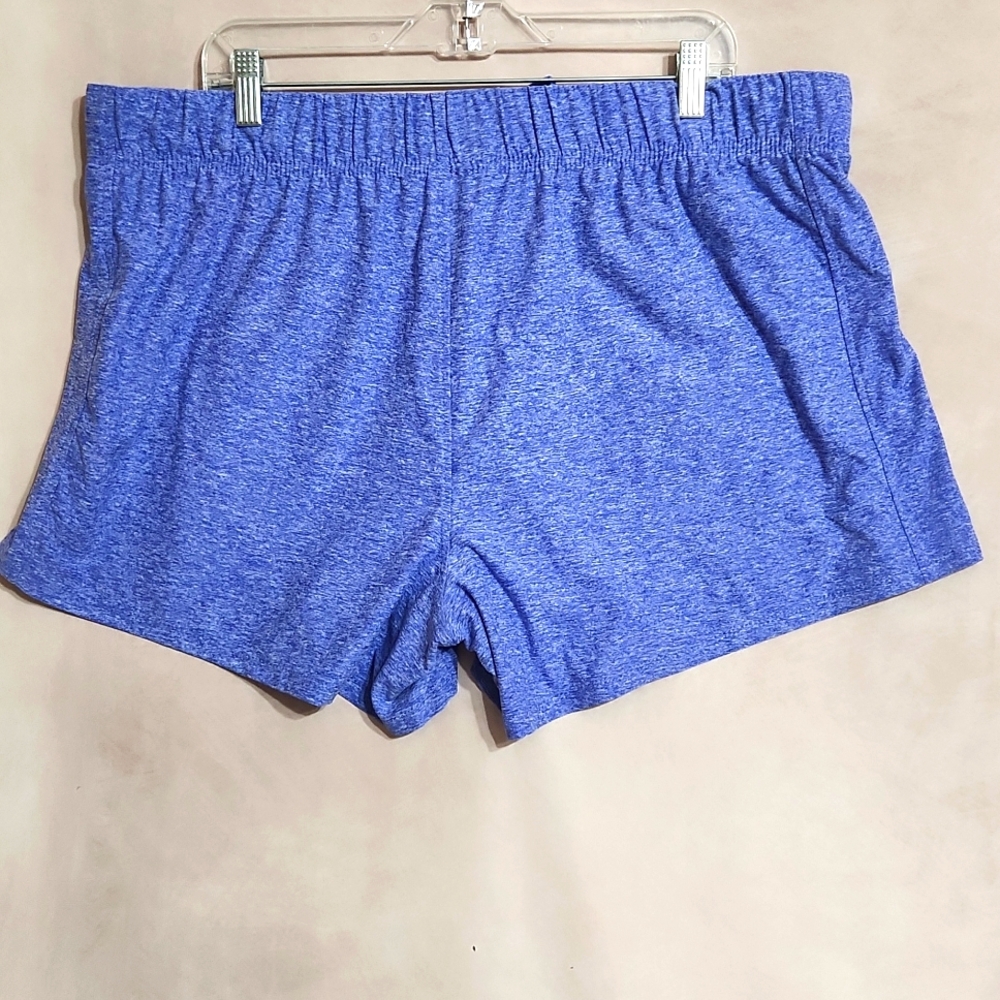 ATHLETIC shorts women 3XL pink blue gray-camo turquoise front draw string pocket - Picture 7 of 13